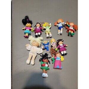 Cabbage Patch Kids Vtg Doll Mini Figures Figurines Mixed Lot PVC McDonalds etc..